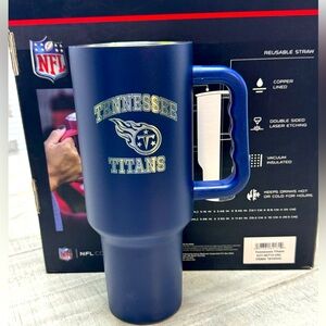 Tennessee Titans NCAA 40oz Travel Tumbler Drinkware No Lid Included New